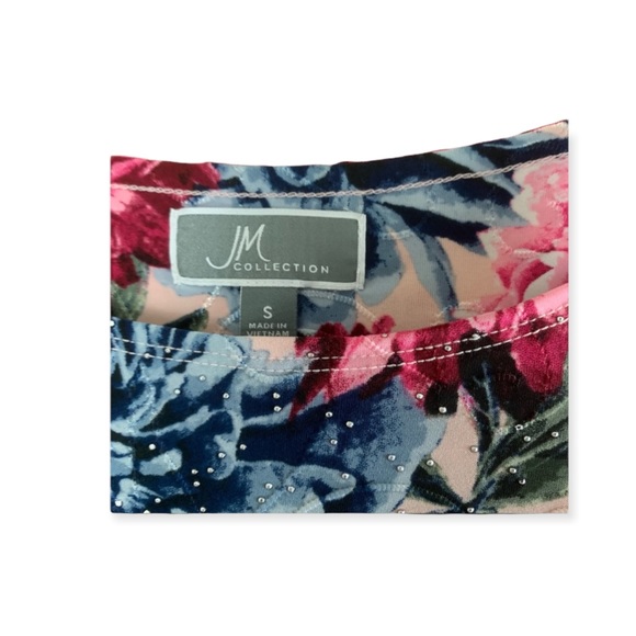 JM Collections Midday Bloom Top Sz S NWT - Picture 4 of 5